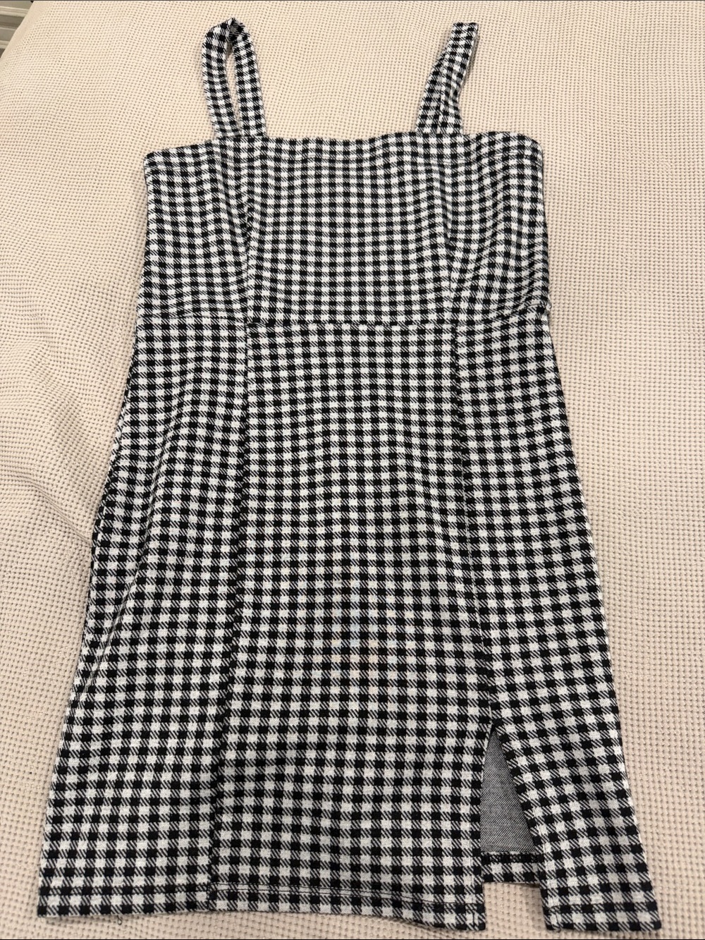 Forever 21 Black and White Gingham Maxi Dress
